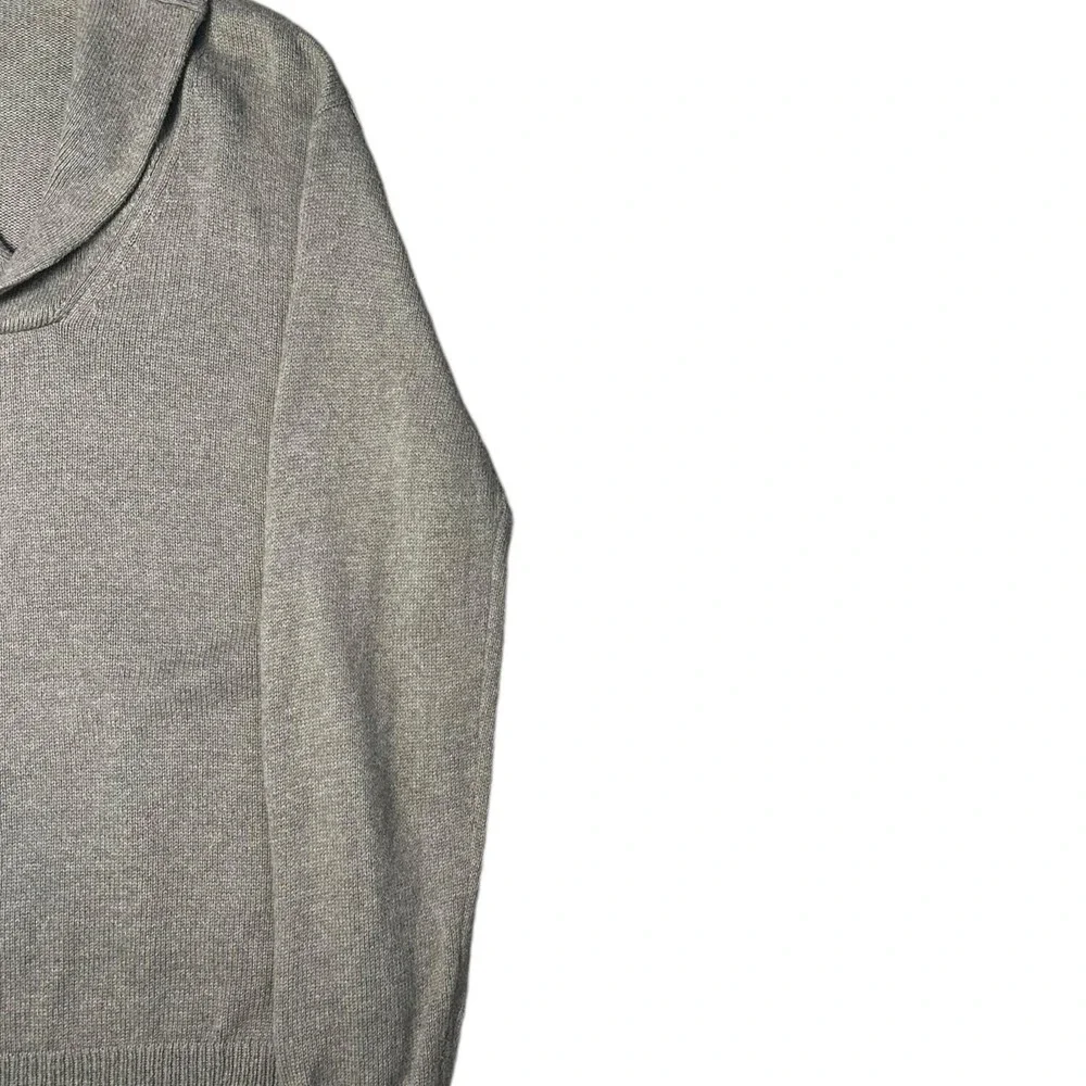 J.‎ Crew Mens XL Beige Shawl Collar Pullover Sweater